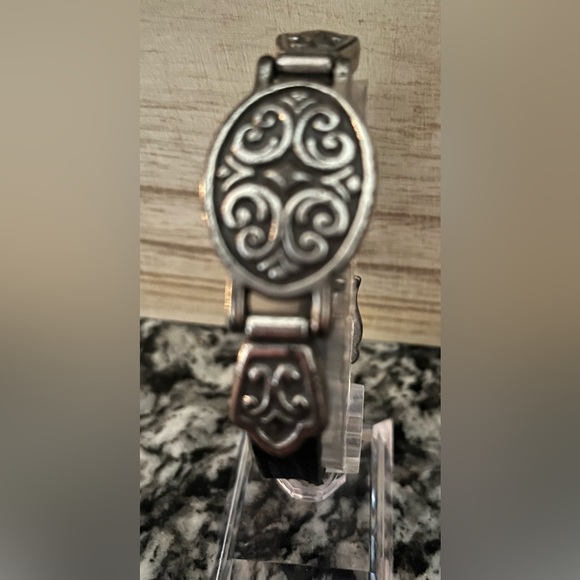 Brighton, black, leather and silver bracelet - Picture 6 of 8